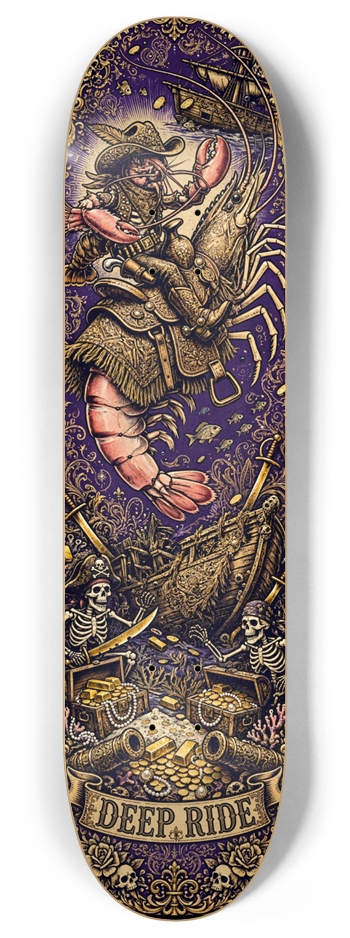 DEEP RIDE 1 8 Inch Skateboard Deck