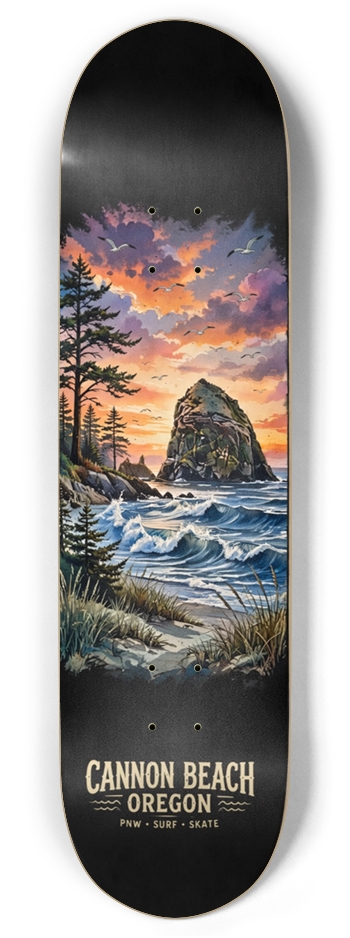 Cannon Beach Skateboard Twin Tail 8.375