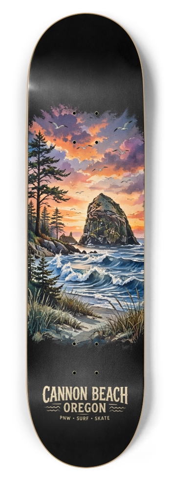 Cannon Beach Skateboard 8-3/4 Inch Skateboard
