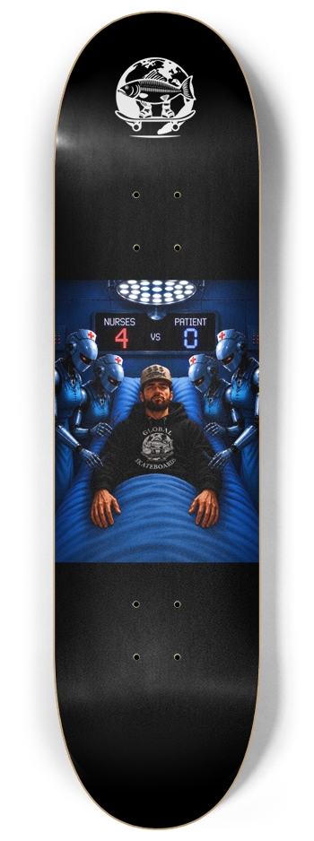 Global Skate Robot Hospital 8-1/4 Skateboard Deck
