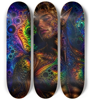 Psychedelic Fractal Blonde Elf #4