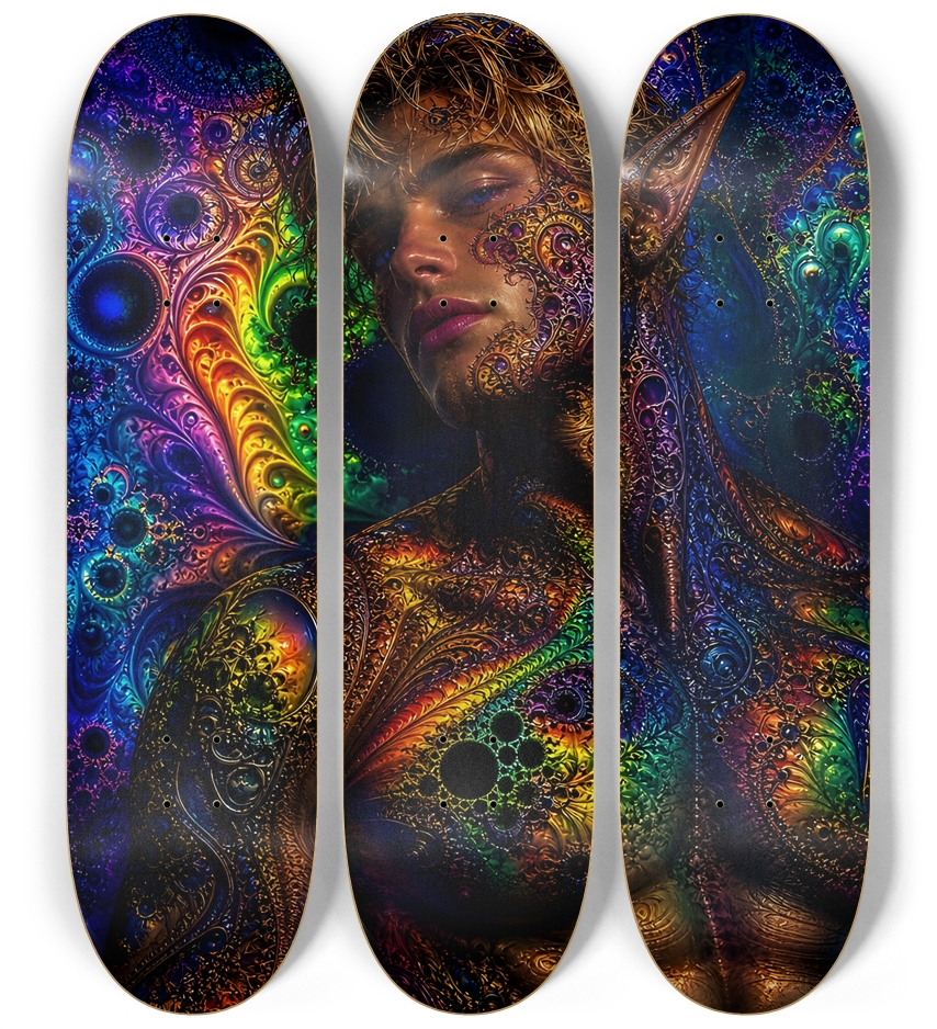 Psychedelic Fractal Blonde Elf #4