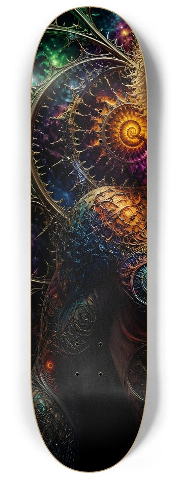 Psychedelic Fractal Blonde Elf #2 #1 8-1/4 Skateboard Deck