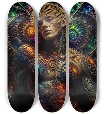 Psychedelic Fractal Blonde Elf #2