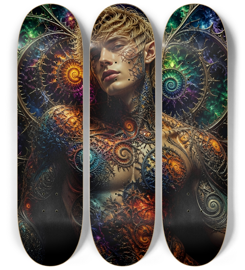 Psychedelic Fractal Blonde Elf #2