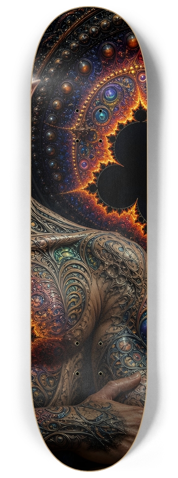 Psychedelic Fractal Blonde Elf #9 #3 8-1/4 Skateboard Deck