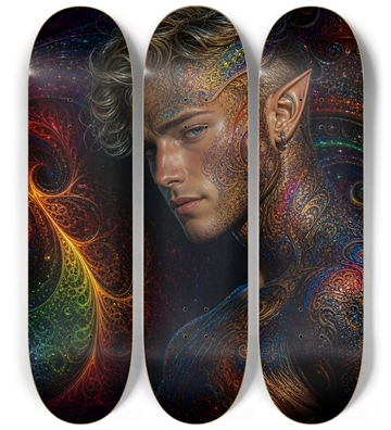 Psychedelic Fractal Blonde Elf #7