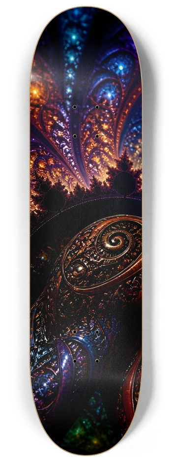 Psychedelic Fractal Blonde Elf #8 #1 8-1/4 Skateboard Deck
