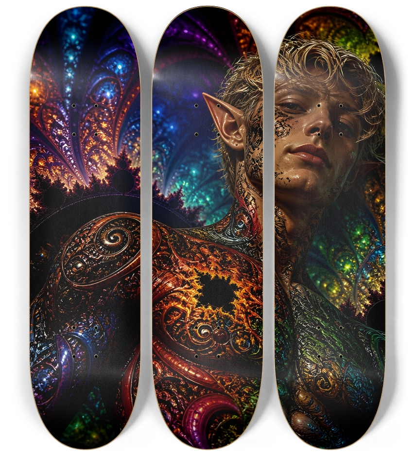 Psychedelic Fractal Blonde Elf #8