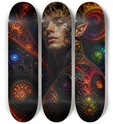 Psychedelic Fractal Blonde Elf #10