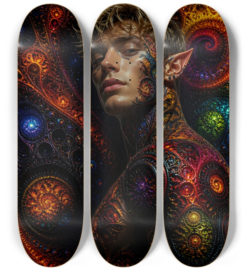 Psychedelic Fractal Blonde Elf #10