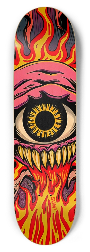 sum1sk8boards eyeball monster 8.75 popsicle skateboard