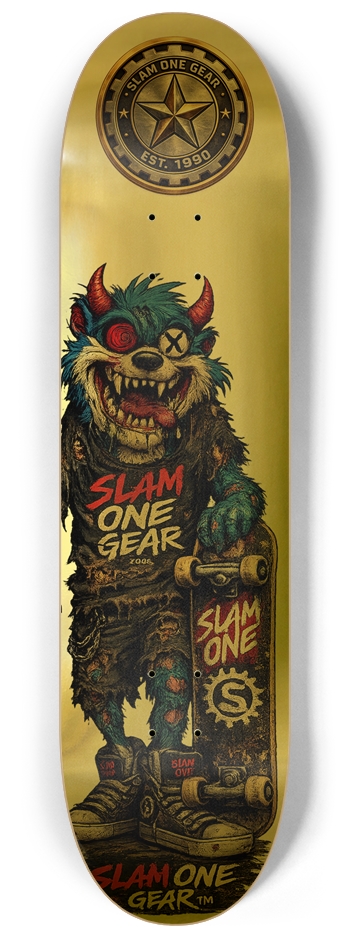 Zombie Devil SLAM ONE GEAR 8-1/4 Skateboard Deck