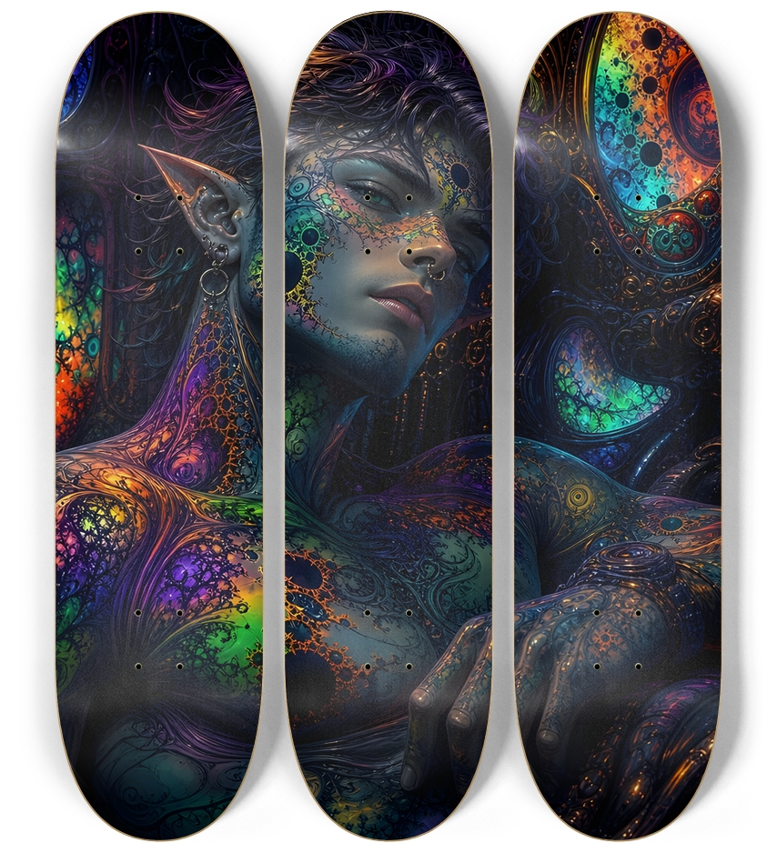 Psychedelic Fractal Brunette Elf #20