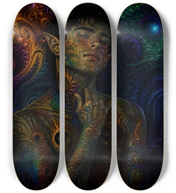Psychedelic Fractal Brunette Elf #7
