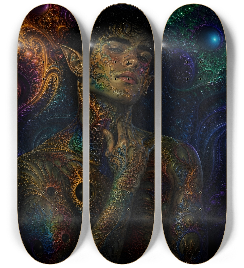 Psychedelic Fractal Brunette Elf #7