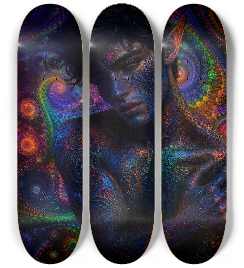 Psychedelic Fractal Brunette Elf #29