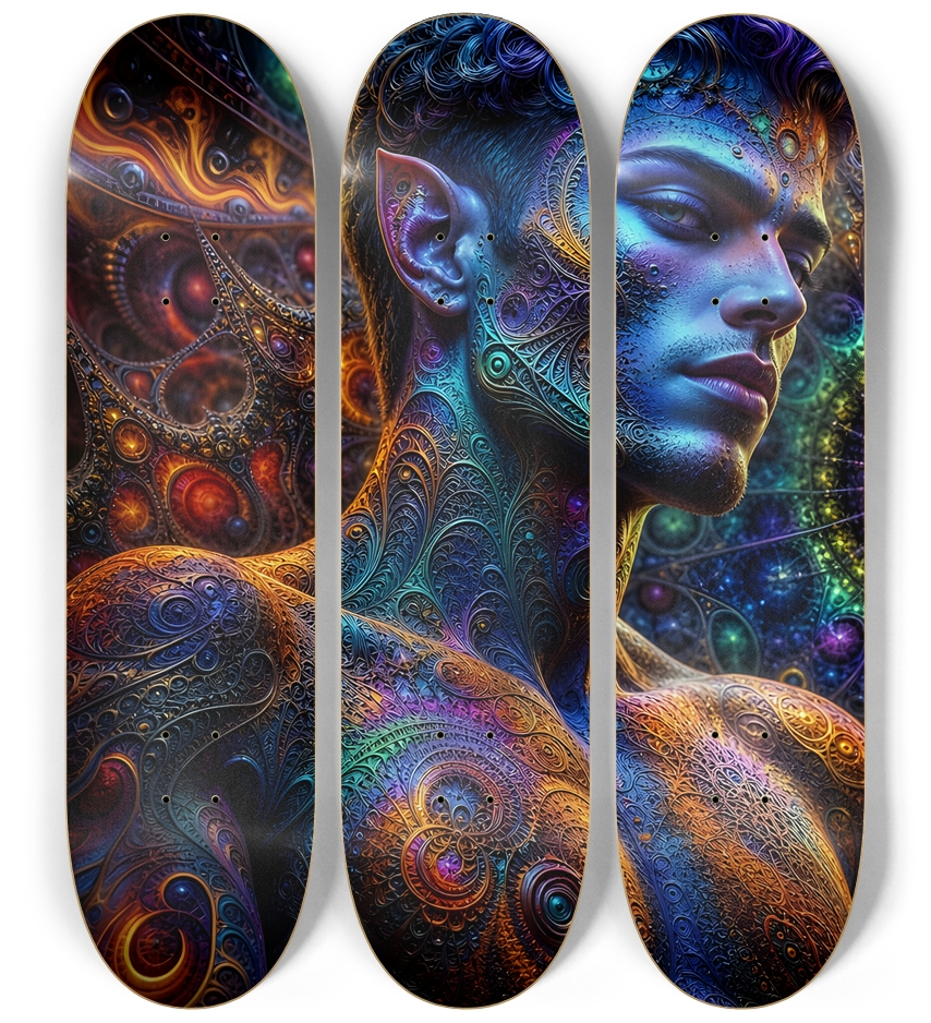 Psychedelic Fractal Brunette Elf #4