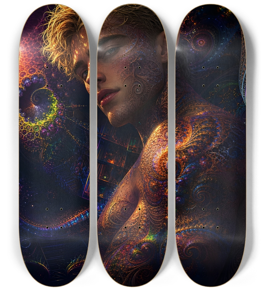 Psychedelic Fractal Blonde Elf #30