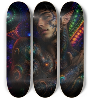 Psychedelic Fractal Brunette Elf #13