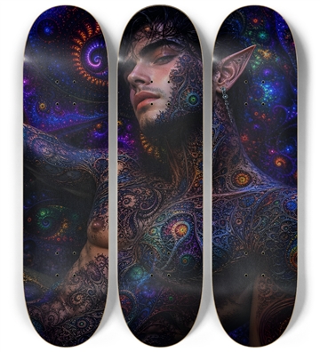 Psychedelic Fractal Brunette Elf #18