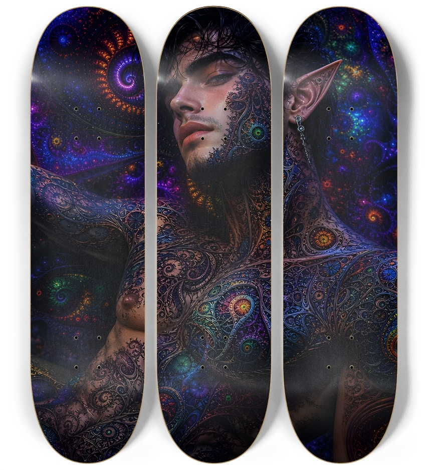 Psychedelic Fractal Brunette Elf #18