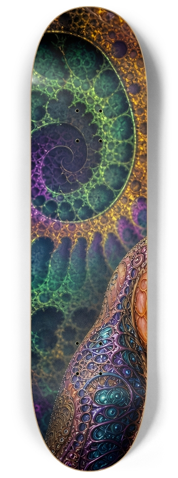 Psychedelic Fractal Blonde Elf #12 #1 8-1/4 Skateboard Deck