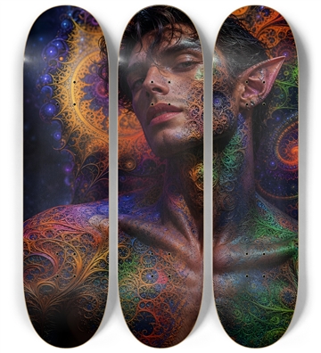 Psychedelic Fractal Brunette Elf #12