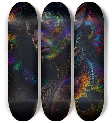 Psychedelic Fractal Brunette Elf #21
