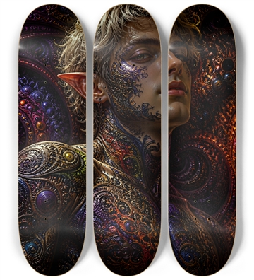 Psychedelic Fractal Blonde Elf #27