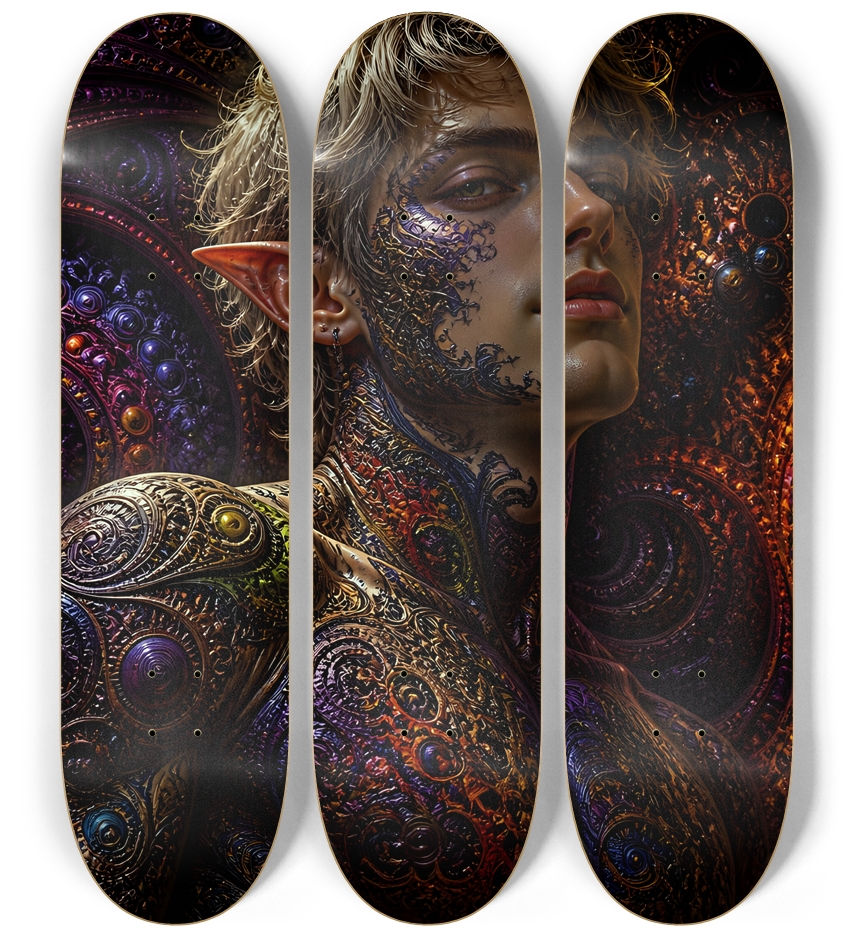 Psychedelic Fractal Blonde Elf #27