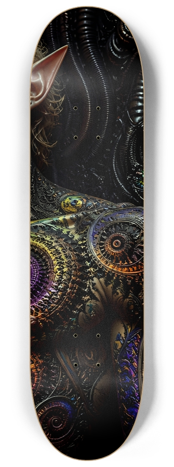 Psychedelic Fractal Blonde Elf #16 #3 8-1/4 Skateboard Deck