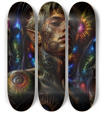 Psychedelic Fractal Blonde Elf #29