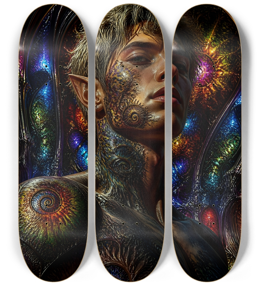 Psychedelic Fractal Blonde Elf #29