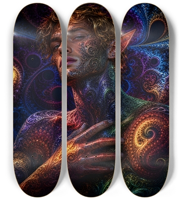 Psychedelic Fractal Blonde Elf #21
