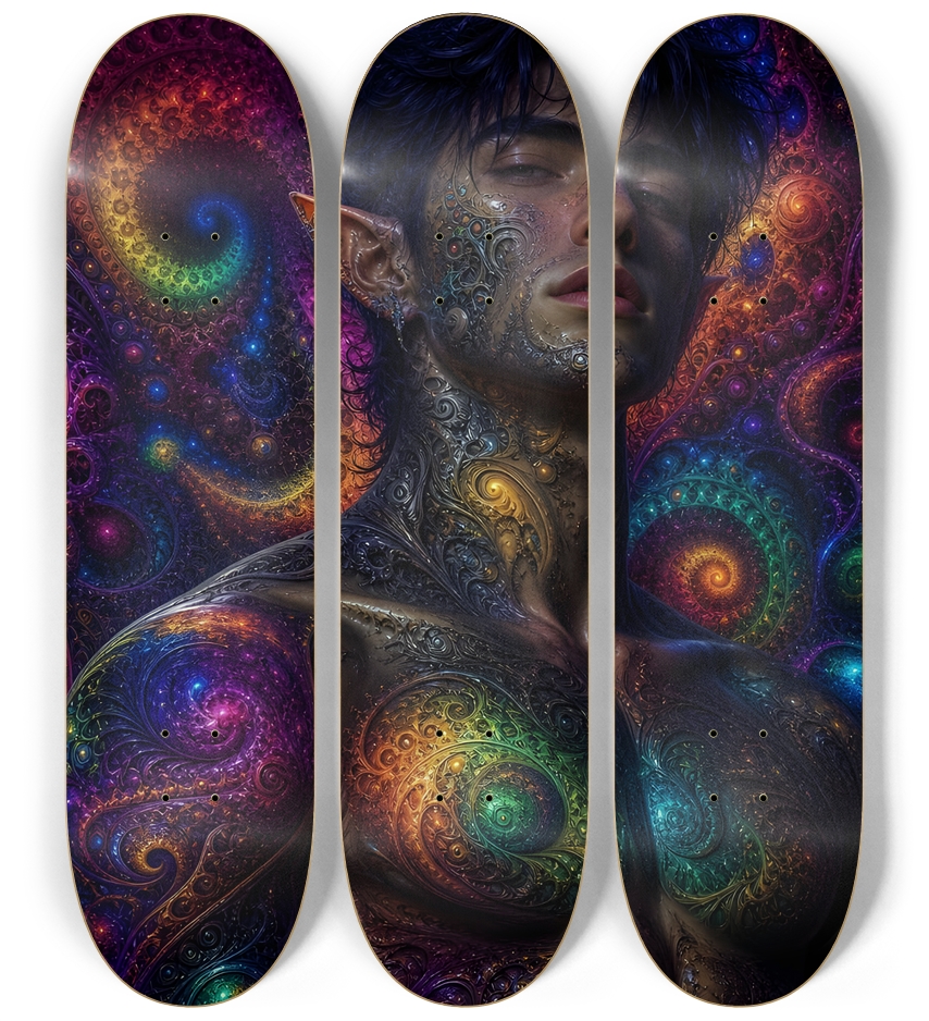 Psychedelic Fractal Brunette Elf #11