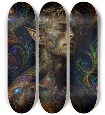 Psychedelic Fractal Blonde Elf #22