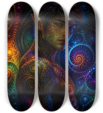 Psychedelic Fractal Brunette Elf #27