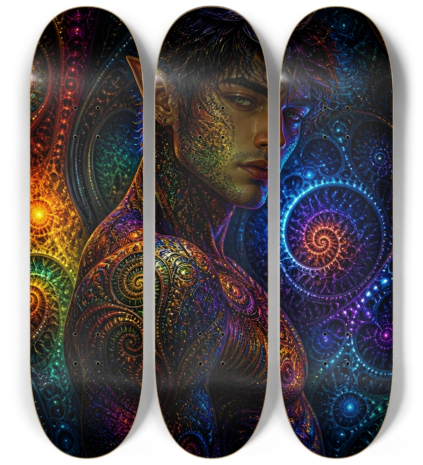 Psychedelic Fractal Brunette Elf #27