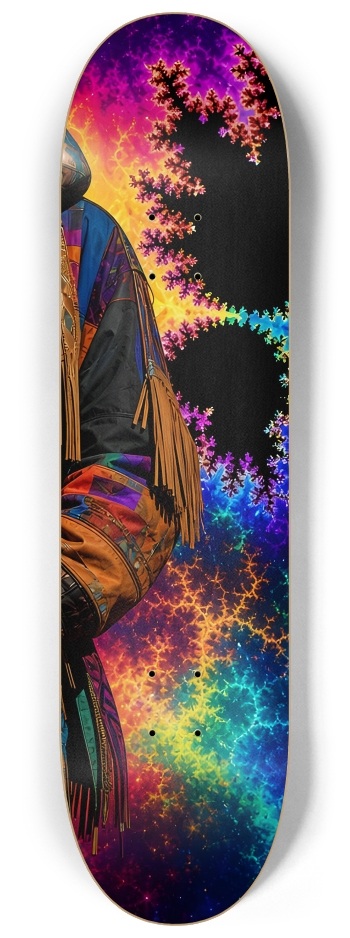 Native American Model + Neon Fractal Backdrop #9 #3