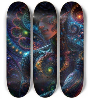 Psychedelic Fractal Brunette Elf #9