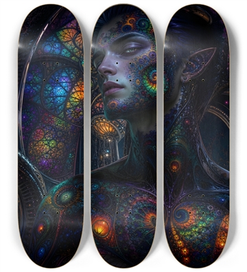 Psychedelic Fractal Brunette Elf #15
