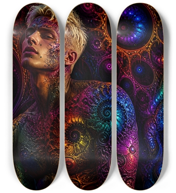 Psychedelic Bleach Blonde Fractal Model #5