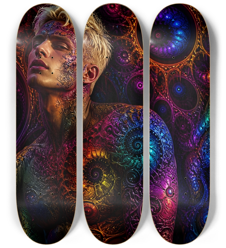 Psychedelic Bleach Blonde Fractal Model #5
