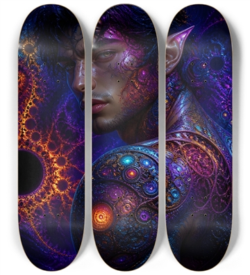 Psychedelic Fractal Brunette Elf #19