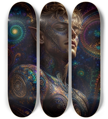 Psychedelic Fractal Blonde Elf #28