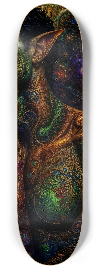 Psychedelic Fractal Brunette Elf #2 #2