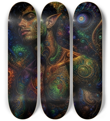 Psychedelic Fractal Brunette Elf #2