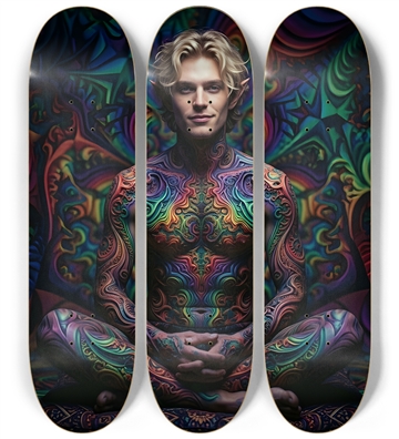 Psychedelic Fractal Blonde Elf #26