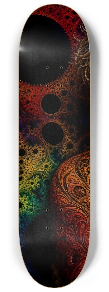 Psychedelic Fractal Blonde Elf #17 #1 8-1/4 Skateboard Deck